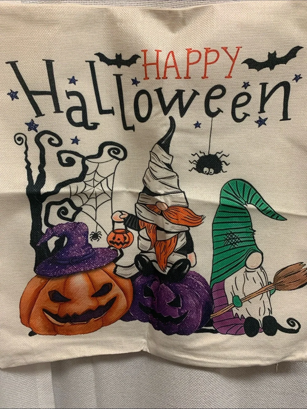 Halloween Purple Pumpkin Decorative Throw Covers